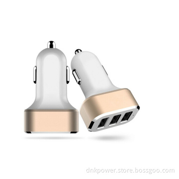 3 in 1 5V 3000mA 3 Port Audio USB Multi USB Car Charger